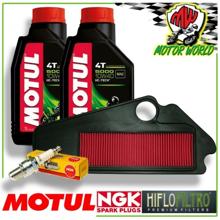 KIT TAGLIANDO OLIO MOTUL 5000 + FILTRI CANDELA KYMCO Vitality 4T 50 2006 2007