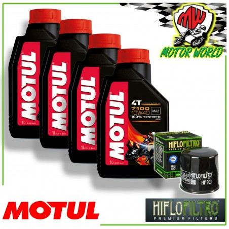 KIT TAGLIANDO MOTUL 7100 10W40 + FILTRO HIFLO HF303 YAMAHA Midnight Star 1900