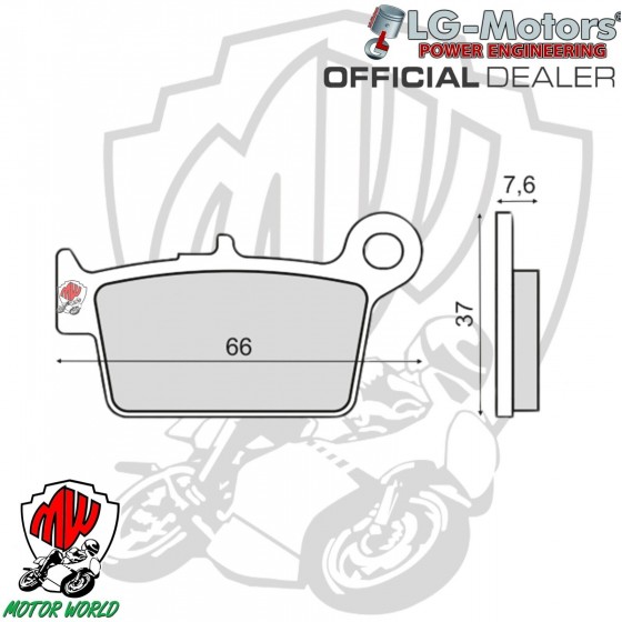 PASTIGLIE FRENO ORGANICHE BETA RR 50 ENDURO 2009