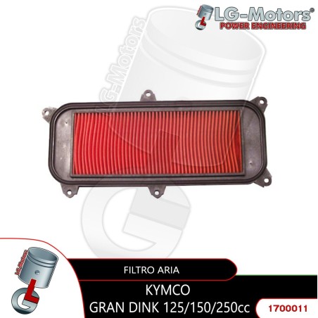 Filtro aria LG MOTORS adatto a KYMCO DINK 125 150 200 250 (2001-2016)