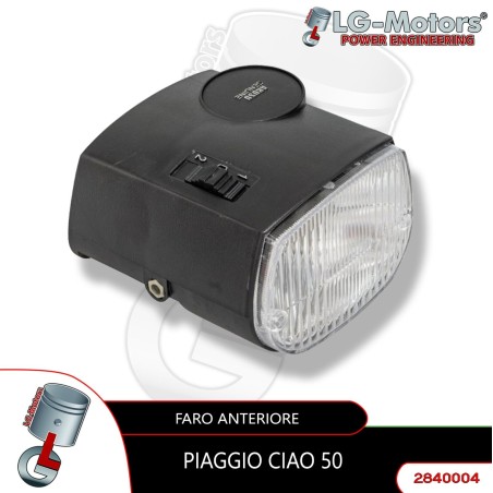 FARO FANALE ANTERIORE 2 LUCI GRIGIO PIAGGIO CIAO PX PV P PXV