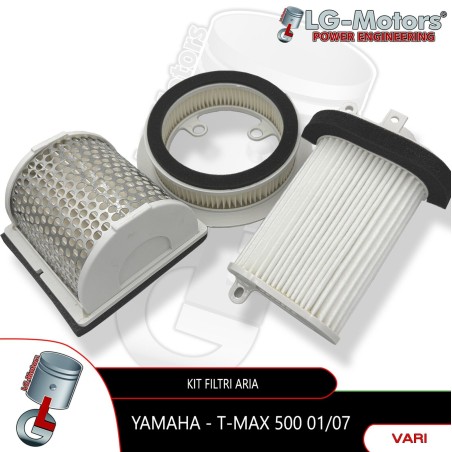 KIT TAGLIANDO 3 FILTRO FILTRI ARIA YAMAHA TMAX T MAX 500 2001 2007