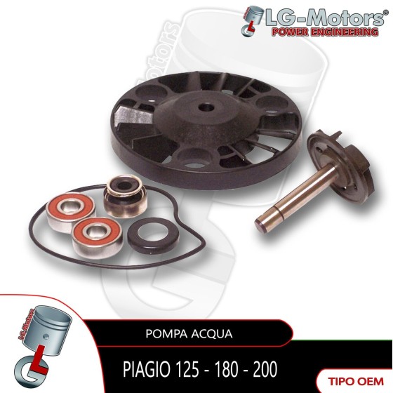 KIT REVISIONE POMPA ACQUA COMPLETA PIAGGIO 200 BEVERLY 2001 2002 2003