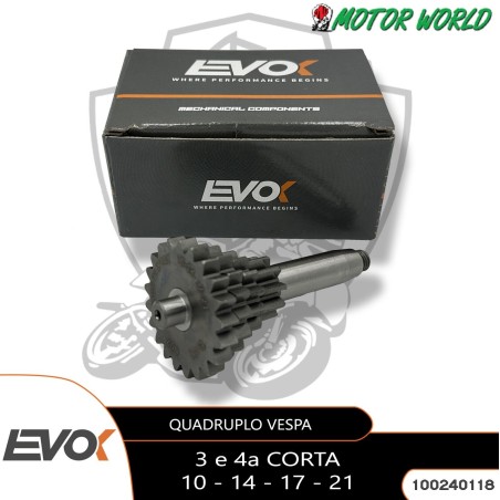 INGRANAGGIO QUADRUPLO EVOK 3 4 CORTA VESPA 50 125 PK S XL N V FL RUSH