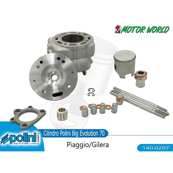 140.0207 KIT GRUPPO TERMICO APRILIA SR 50 PIAGGIO CORSA 39,3 BIELLA 85