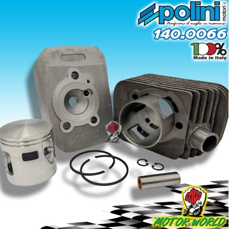 KIT CILINDRO GRUPPO 46 POLINI GHISA 75 SPINOTTO 10 PIAGGIO CIAO SI MIX