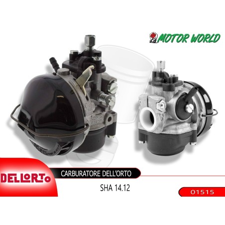 CARBURATORE DELL'ORTO SHA 14 12 L SENZA MISCELATORE PER CICLOMOTORE 50 - 01515