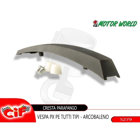 Vespa P Range P125X P200E (fino al 1984) Stemma parafango - Qualità OEM - Grigio