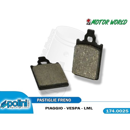 Pastiglie Freno Anteriori PIAGGIO VESPA 150 PX dal 1998 POLINI 174.0025