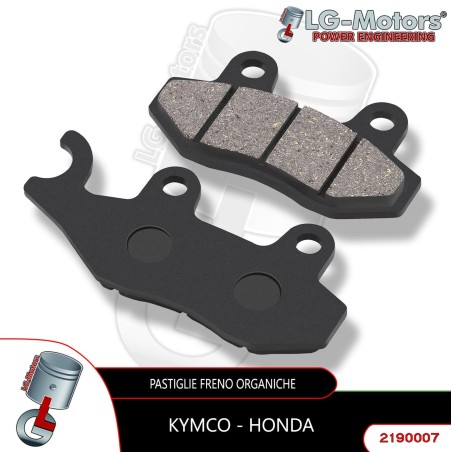 PASTIGLIE FRENO ORGANICHE ANTERIORI LG MOTORS  KYMCO LIBERO 111 4T 111 cc 2008