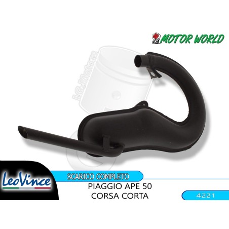 4221 MARMITTA LEOVINCE ESPANSIONE PER PIAGGIO APE 50 RST MIX FL TUTTI I MODELLI