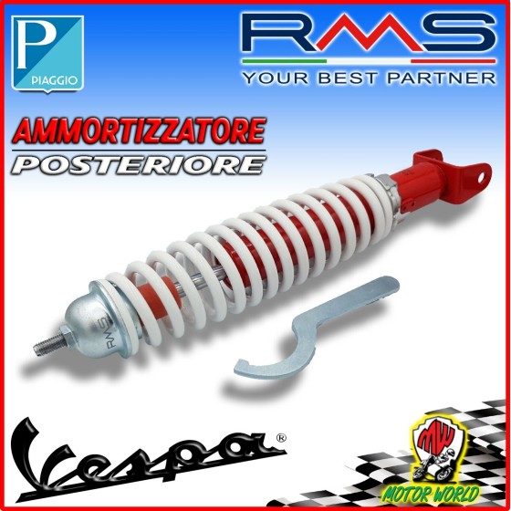 AMMORTIZZATORE POSTERIORE RMS ROSSO RINFORZATO REGOLABILE VESPA ET3 125