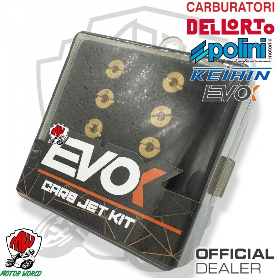 KIT GETTI CARBURATORE DELL'ORTO DM 5 MM EVOK DA 125 A 148 VESPA SCOOTER MOTO