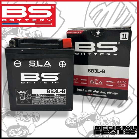 BATTERIA BS BATTERY SLA BB3L-B SENZA MANUTENZIONE AL GEL