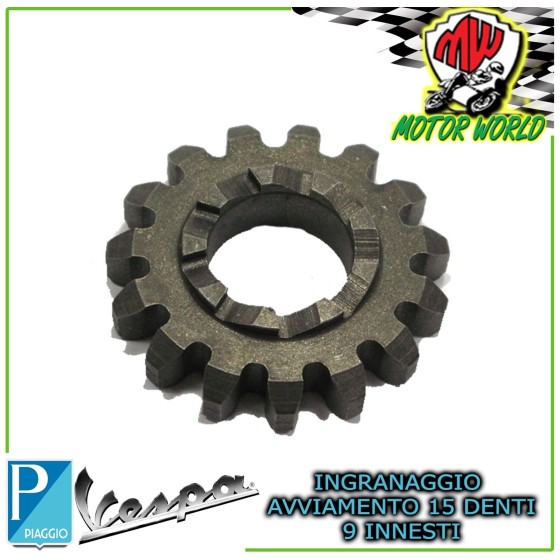 Ingranaggio Messa in Moto Piaggio APE 50 TM - P - FL --- Z15 - 9 DENTI