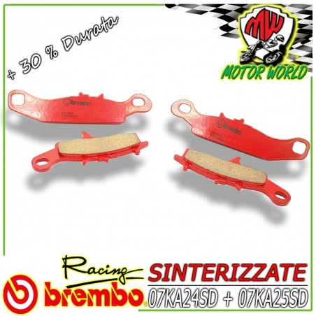 2 COPPIE PASTIGLIE BREMBO SINTER KAWASAKI KFX R 450 2008 - 2012