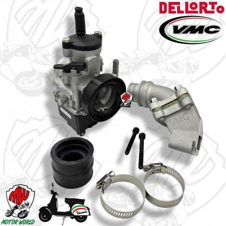 CARBURATORE DELL'ORTO PHBH 30 BS + COLLETTORE VMC LAMELLARE 2 FORI VESPA