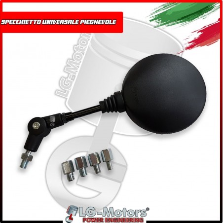 COPPIA SPECCHIETTI PIEGHEVOLI BCR PER MOTO  MOTO CROSS  SCOOTER