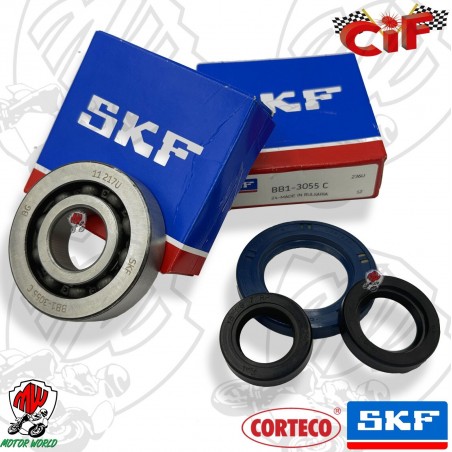 KIT CUSCINETTI BANCO SKF + PARAOLI DERBI ATLANTIS - BULLET 50 2T 2003 IN POI