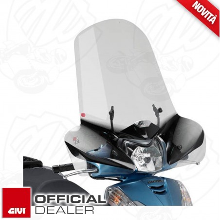 CUPOLINO PARABREZZA PARAVENTO COMPLETO DI ATTACCHI GIVI HONDA SH 300i 2013 2014