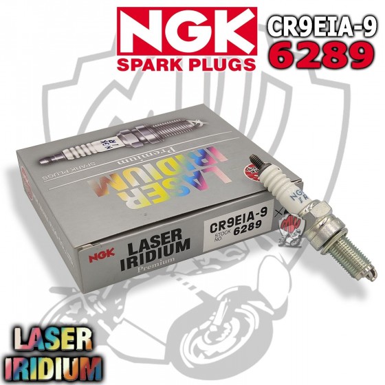 KIT 2 CANDELE LASER IRIDIUM NGK CR9EIA-9 KAWASAKI KLE 650 Versys 2014 2015