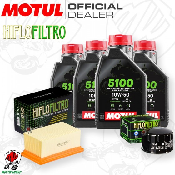 Tagliando BMW R 1200 GS 2004 2005 2006 2007 2008 2009 Kit Olio Motul 5100 Filtri