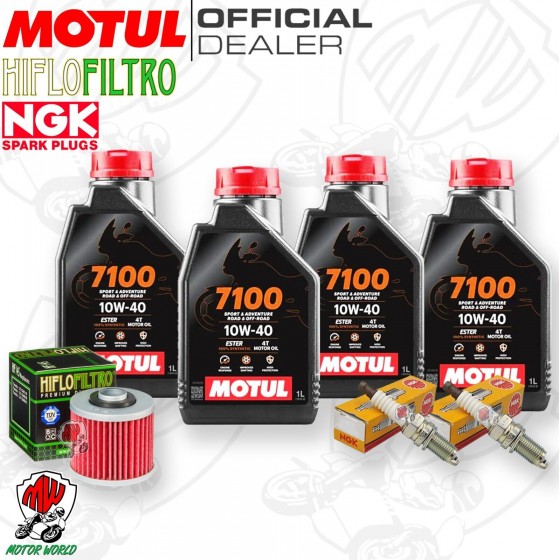 Tagliando YAMAHA TT 600 R 1989-2002 Kit Olio Motul 7100 Filtro Candela TT600