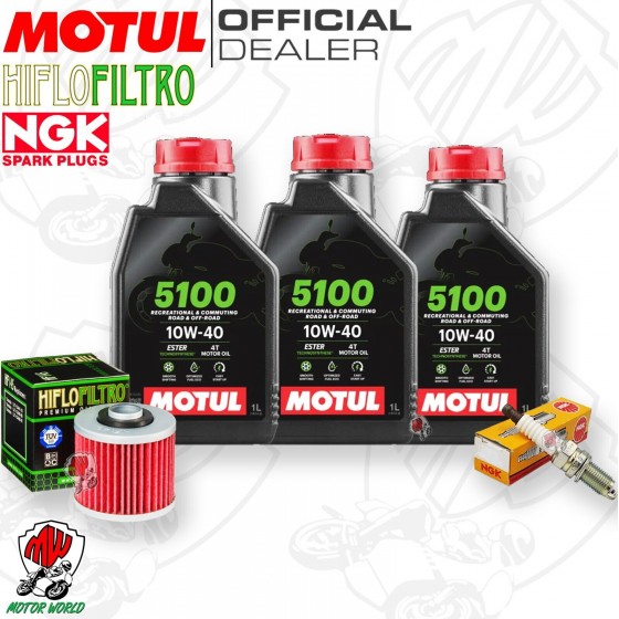 Tagliando YAMAHA XT 600 E 1997 1998 1999 / Kit Olio Motul 5100 + Filtro Candela