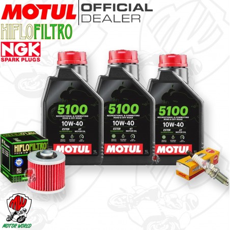 Tagliando YAMAHA XT 600 E 1997 1998 1999 / Kit Olio Motul 5100 + Filtro Candela