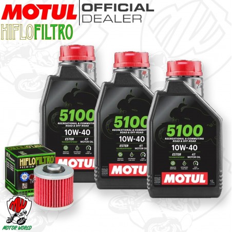 Kit tagliando Olio 5100 10W40 + Filtro Aprilia 660 Pegaso Factory 2013 2014