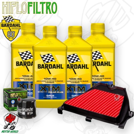 Kit tagliando Olio BARDAHL XTM 10W40 + Filtri HONDA CBR 600 RR 2003 2006