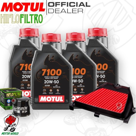 Kit tagliando Olio Motul 7100 20W50 + Filtri HONDA CBR 600 RR 2003 2006