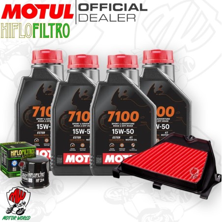 Kit tagliando Olio Motul 7100 15W50 + Filtri HONDA CBR 600 RR 2003 2006