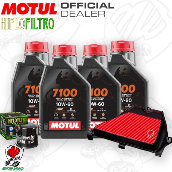 Kit tagliando Olio Motul 7100 10W60 + Filtri HONDA CBR 600 RR 2003 2006