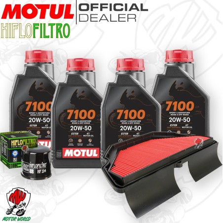 Kit tagliando Olio Motul 7100 20W50 + Filtri HONDA CBR 600 RR 2003 2006