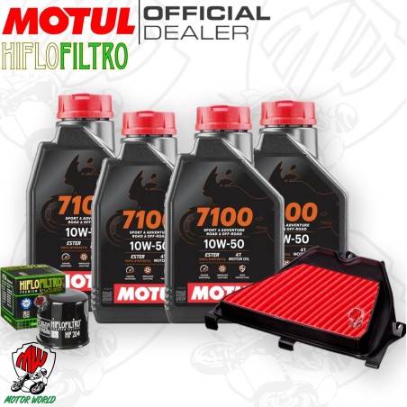 Kit tagliando Olio Motul 7100 10W50 + Filtri HONDA CBR 600 RR 2003 2006