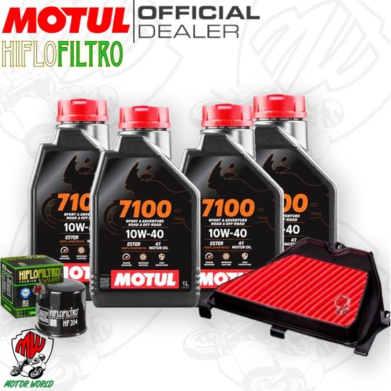 Kit tagliando Olio Motul 7100 10W40 + Filtri HONDA CBR 600 RR 2003 2006