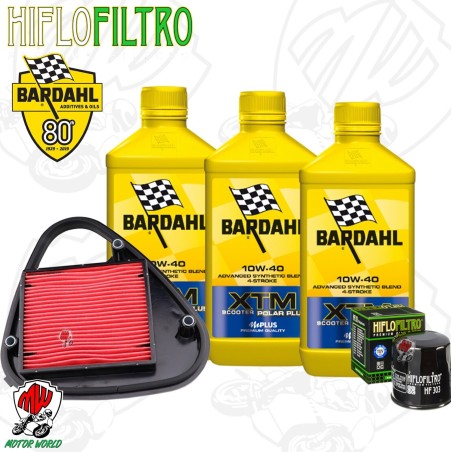 Kit tagliando Olio BARDAHL XTM 10W40 + Filtri HONDA VT 600 C Shadow ALL 1988