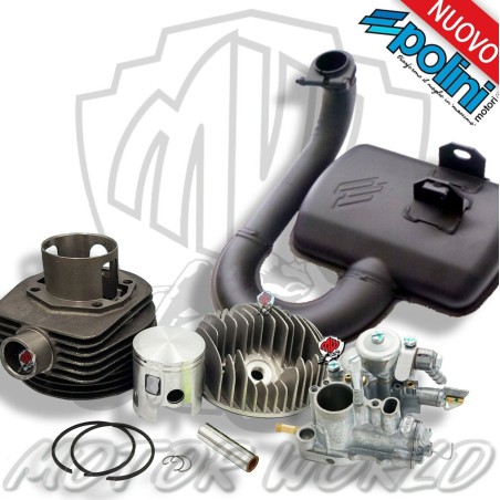 KIT MODIFICA CILINDRO MARMITTA POLINI CARBURATORE DELL'ORTO SI 24.24 VESPA PX150