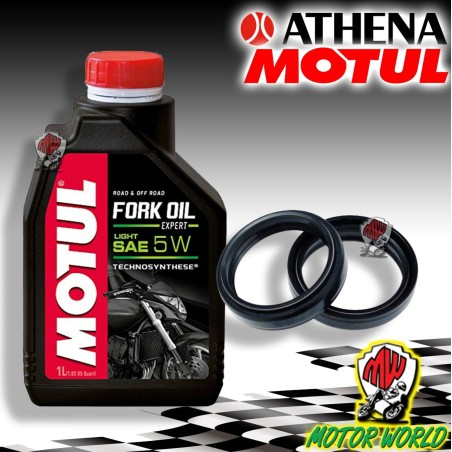 KIT REVISIONE FORCELLA PARAOLI ATHENA OLIO MOTUL MOTO GUZZI T5 POLIZIA CC / PA