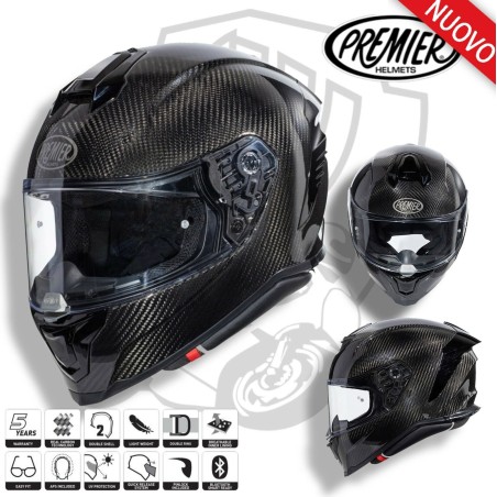 PREMIER HYPER CARBON - CASCO HELMET MOTO INTEGRALE VINTAGE FIBRA DI CARBONIO