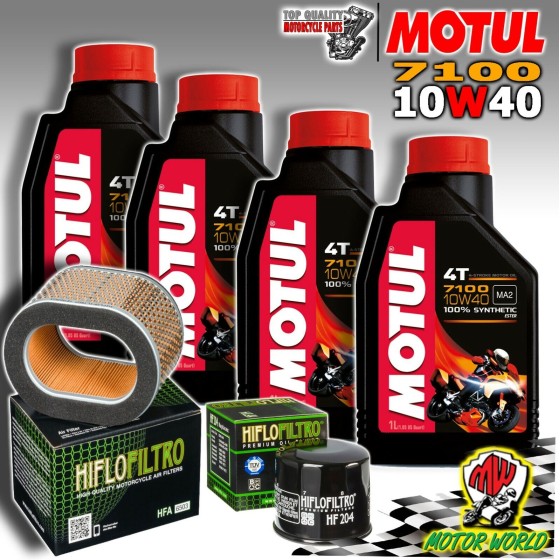 KIT TAGLIANDO OLIO MOTUL 7100 10W40 + FILTRI HIFLO TRIUMPH 955 i Daytona 2006