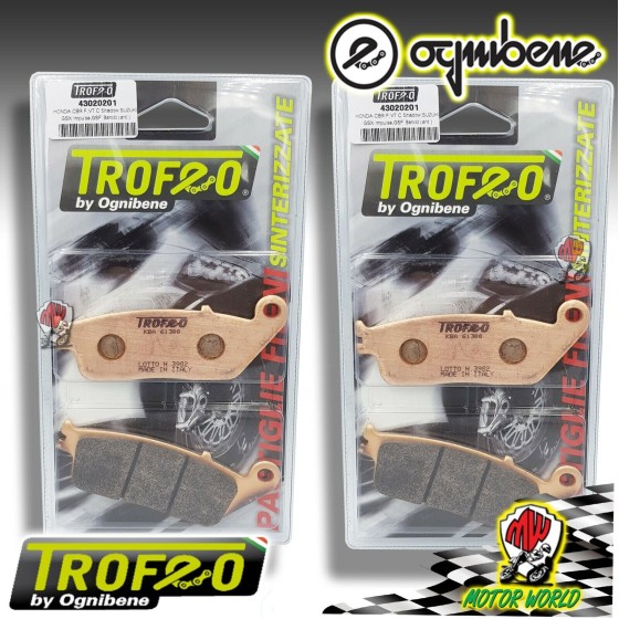 KIT 2 PASTIGLIE FRENO ANTERIORE SINTERIZZATE TRIUMPH SPEEDMASTER 865 2005 2006