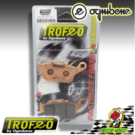 PASTIGLIE FRENO POSTERIORE TROFEO SINTER HONDA NC 750 S - X 2014 --