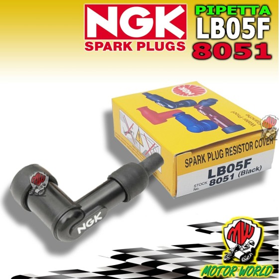 LB05F ATTACCO PIPA PIPETTA CANDELA MOTO SCOOTER E VARIE UNIVERSALE NGK