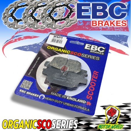 PASTIGLIE FRENO POSTERIORI EBC ORGANICHE HONDA SH i ABS 300 2014 2015 2016 2017