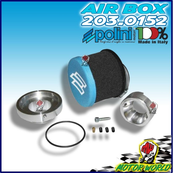 KIT FILTRO ARIA RACING POLINI PER CARBURATORE ORIG VESPA PX E 200 24/24