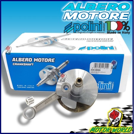 210.0055 POLINI ALBERO MOTORE ANTICIPATO CONO 20 VESPA 50 XL