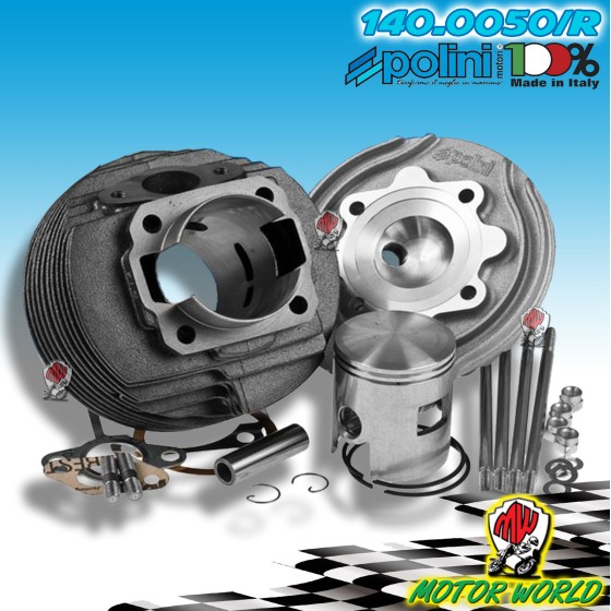 GRUPPO TERMICO CILINDRO TESTA RACING POLINI 130 VESPA ET3 125 PRIMAVERA 1400050R