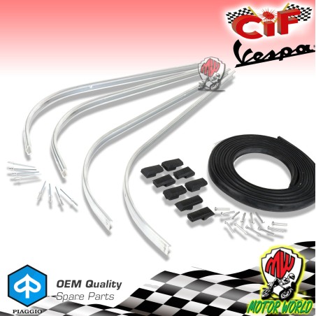 KIT STRISCE PEDANA CON PUNTALINI VESPA PK 50 125 S XL FL2 HP RUSH